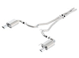 15-17 Ford Mustang GT V8 5.0L Borla 140591 MT/AT 2.5in Pipe 4in Tip Cat-Back Exhaust System ATAK