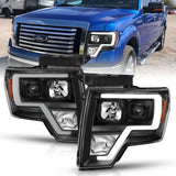 09-14 Ford F-150 ANZO 111443 Projector Light Bar H.L Black Amber