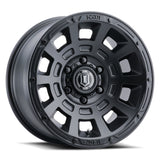 21-23 Ford Bronco ICON 2817858347SB Thrust 17x8.5 6x5.5 0mm Offset 4.75in BS Satin Black Wheel