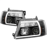 04-08 Ford F-150 Spyder 5084484 Projector Headlights - Light Bar DRL - Black