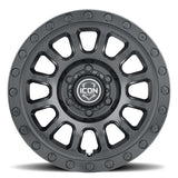 21-23 Ford Bronco ICON 8017858347DB Alloy Hulse 17 X 8.5 / 6 X 5.5 / 0mm Offset 4.75in BS Double Black