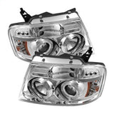 04-08 Ford F150 Spyder 5010216 Projector Headlights V2 LED Halo LED - Chrome