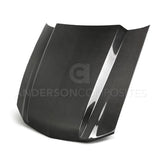 10-12 Ford Mustang Anderson Composites AC-HD10FDMU-CJ 3in Type-CJ Carbon Fiber Cowl Hood