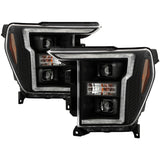 20-21 Ford F150 Spyder Signature 5088703 (Halogen Model) Proj. Headlights-Black(PRO-YD-FF15021HALSI-BK)