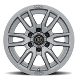 21-23 Ford Bronco ICON 2417858347TT Vector 6 17x8.5 6x5.5 0mm Offset 4.75in BS 106.1mm Bore Titanium Wheel