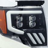 09-14 Ford F-150 AlphaRex 880190 NOVA LED Projector Headlights Plank Style - Jet Black