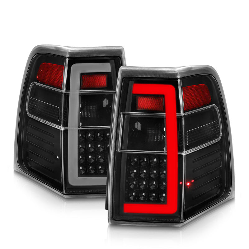 07-17 For Expedition ANZO 311408 LED Taillights w/Light Bar Black