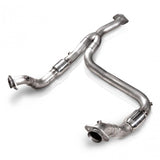 11-14 Ford F-150 V6 3.5L Stainless Works FTECODPCAT 3in Downpipe High-Flow Cats Y-Pipe Factory Connection