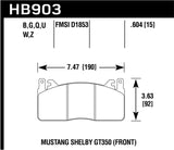 15-19 Ford Mustang Hawk Performance HB903G.604 DTC-60 Brake Pads - Front