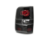 04-08 Ford F-150 Raxiom T542841 Styleside Euro Style Tail Lights - Blk Housing - Red/Clear Lens