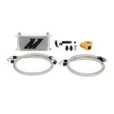 18-21 Ford Mustang Mishimoto MMOC-STI-08T Thermostatic Oil Cooler Kit - Silver