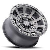 21-23 Ford Bronco ICON 2817858347SSBT Thrust 17x8.5 6x5.5 0mm Offset 4.75in BS 106.1mm Bore Smoked Satin Black Wheel