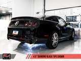 11-14 Ford Mustang V8 5.0L AWE Tuning 3020-33044 S197 Axle-back Exhaust - Track Edition (Diamond Black Tips)