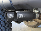 11-14 Ford F-150 V6 3.5L aFe 49-43078-B Rebel Series Cat-back Middle Single Side Exhaust with Black Tip