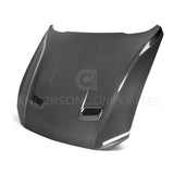 18-22 Ford Mustang Anderson Composites AC-HD18FDMU-OE-DS Double Sided Type-OE Carbon Fiber Hood