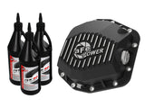 19-23 Ford Ranger L4-2.3L aFe 46-71171B Pro Series Rear Differential Cover Black w/Machined Fins & Gear Oil