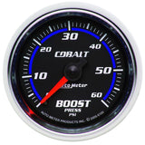 Autometer 6105 Cobalt 52mm 0-60psi Mechanical Boost Gauge