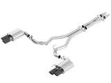 18-23 Ford Mustang GT (A/T / M/T) Borla 140746BC 3in ATAK Catback Exhaust w/o Valves w/Black Chrome Tips