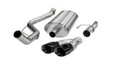 2011-2014 Ford F-150 V8 Corsa 14393BLK Cat-Back Exhaust System Single Side Exit with Twin 4.0" Black Tips