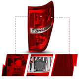 09-14 Ford F-150 ANZO 311299 Euro Taillight Red/Clear (W/O Bulb)