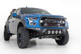 17-20 Ford Raptor Addictive Desert Designs F110014110103 Bomber Front Bumper w/ 4 Rigid 360 6in Round Mounts