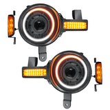 21-23 Ford Bronco Oracle Lighting 5886-023 Oculus Bi-LED Projector Headlights-Amber/White Switchback