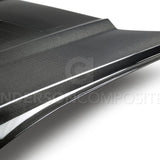 15-17 Ford Mustang Anderson Composites AC-HD15FDMU-GT5-DS Double Sided Type-GT5 Carbon Fiber Hood