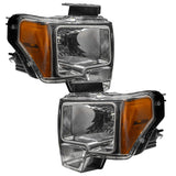 09-14 Ford F-150 ORACLE Lighting 7187-001 Pre-Assembled Halo Headlights - Non HID - Chrome Housing White