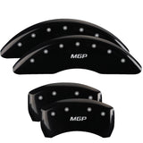 15-20 Ford Mustang MGP 10200SMGPBK 4 Caliper Covers Engraved Front & Rear MGP Black Finish Silver Character