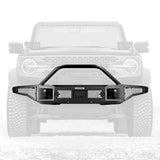 21-24 Ford Bronco Go Rhino 331401T 2/4DR Rockline Full Width Bumper w/ Overrider Bar