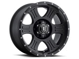 21-23 Ford Bronco ICON 1017858347SB Shield 17x8.5 6x5.5 0mm Offset 4.75in BS 106.1mm Bore Satin Black Wheel