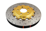 05-17 Ford Mustang 4.6L/3.7L DBA 52113GLDXS Drilled and Slotted Front 5000 XS Gold 2 Piece Brake Rotor