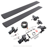 09-14 Ford F-150 Go Rhino 20412680PC 4DR E-BOARD E1 Electric Running Board Kit (No Drill) - Tex. Blk