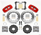 05-14 Ford Mustang w/ BMR Suspension Wilwood 140-13685-R AERO6 Big Brake Front Brake Kit - Red