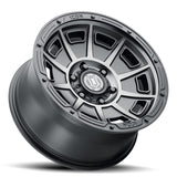 21-23 Ford Bronco ICON 3017858347SSBT Victory 17x8.5 6x5.5 0mm Offset 4.75in BS Smoked Satin Black Tint Wheel