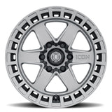 21-23 Ford Bronco ICON 3417858347TT Raider 17 x 8.5 / 6 x 5.5 / 0mm Offset 4.75in BS Titanium Wheel