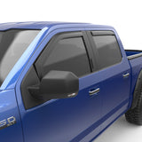 15-23 Ford F-150 / 17-23 Ford Raptor EGR 573475 In-Channel Window Visors - Set of 4 - Matte