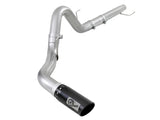 18-20 Ford F-150 V6 3.0L Power-Stroke AFE 49-03106-B ATLAS 4in Aluminized Steel DPF-Back Exhaust System w/ Black Tip