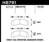 15-17 Ford F-150/ 15-17 Lincoln Navigator Hawk Performance HB791Y.714 LTS Street Front Brake Pads