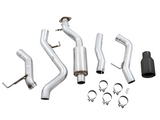 21-23 Ford Bronco V6 2.3L & 2.7L AWE Tuning 3015-23789 0FG Single Rear Exit Exhaust w/ Diamond Black Tip & Bash Guard