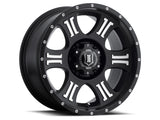 04-24 Ford F-150 / 22-24 Bronco Raptor ICON 1017856350MB Shield 17x8.5 6x135 6mm Offset 5in BS 87.1mm Bore Satin Black/Machined Wheel