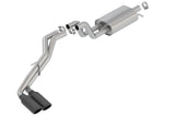 19-23 Ford Ranger 2.3L 4 Cyl. AT Borla 140789BC S-Type Dual Side Cat-Back Exhaust w/ Dual Blk Chrome Tips