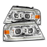 04-08 Ford F150 AlphaRex 880132 LUXX-Series LED Projector headlights Black w/Sequential Signal