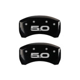 2015 Ford Mustang MGP 10203RM52BK Rear set 2 Caliper Covers Engraved Rear 2015/5.0 Black Finish Silver Character