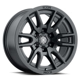 21-23 Ford Bronco ICON 2417858347SB Vector 6 17x8.5 6x5.5 0mm Offset 4.75in BS 106.1mm Bore Satin Black Wheel