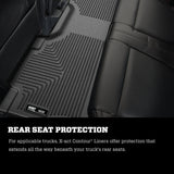 21-23 Ford F-150 CC SC Husky Liners 53468 X-Act Contour Front & Second Row Seat Floor Liners-Black