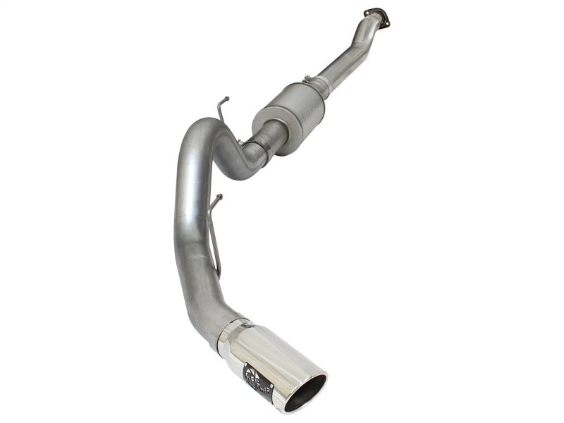 aFe Atlas Exhausts 4in Cat-Back Single Side Aluminized Steel Exhaust-Polished 15-20 Ford F-150 V6 Catback aFe