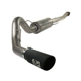 aFe MACHForce XP Stainless-Steel Exhaust Cat-Back SS-409 4in Black Tip 11-14 Ford F-150 EcoBoost V6-3.5L (tt) Catback aFe