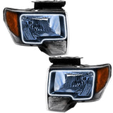 09-14 Ford F-150 ORACLE Lighting 7187-001 Pre-Assembled Halo Headlights - Non HID - Chrome Housing White