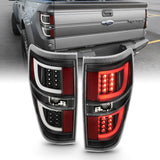 09-14 Ford F-150 ANZO 311257 LED Taillights Black